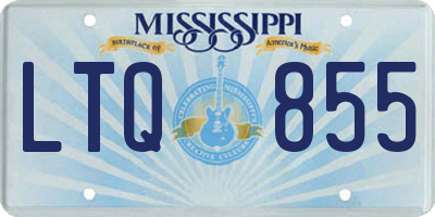 MS license plate LTQ855
