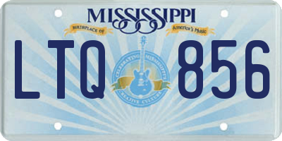 MS license plate LTQ856