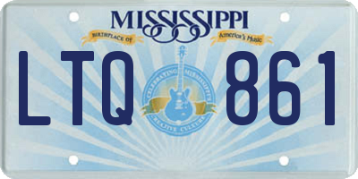 MS license plate LTQ861