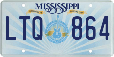 MS license plate LTQ864