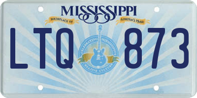 MS license plate LTQ873