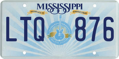 MS license plate LTQ876