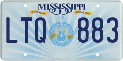 MS license plate LTQ883