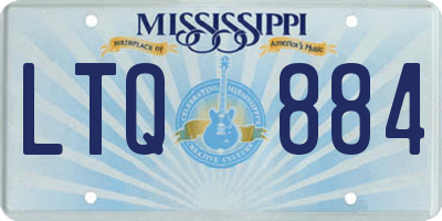 MS license plate LTQ884