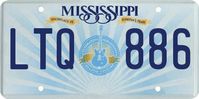 MS license plate LTQ886
