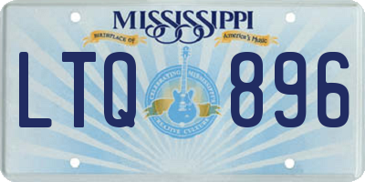 MS license plate LTQ896