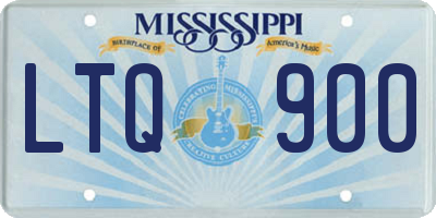 MS license plate LTQ900