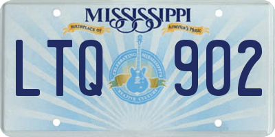 MS license plate LTQ902