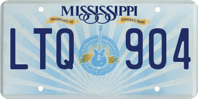 MS license plate LTQ904