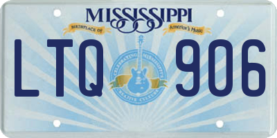 MS license plate LTQ906