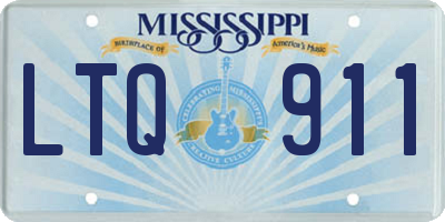MS license plate LTQ911