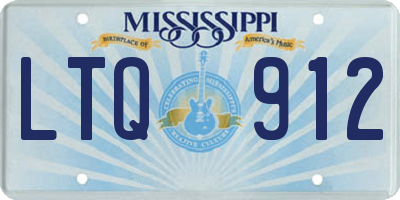 MS license plate LTQ912