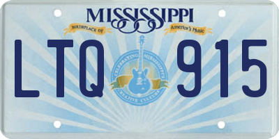 MS license plate LTQ915