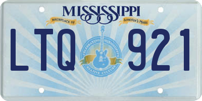 MS license plate LTQ921