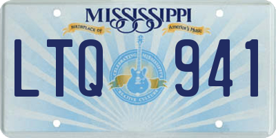 MS license plate LTQ941