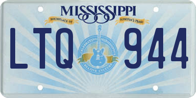 MS license plate LTQ944