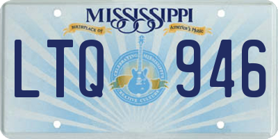 MS license plate LTQ946