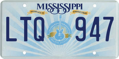 MS license plate LTQ947
