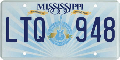 MS license plate LTQ948