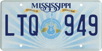 MS license plate LTQ949