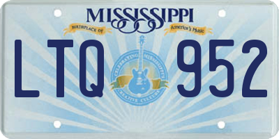 MS license plate LTQ952