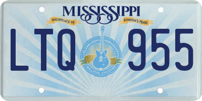 MS license plate LTQ955