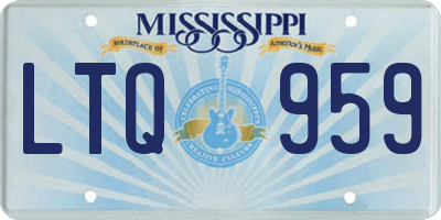 MS license plate LTQ959