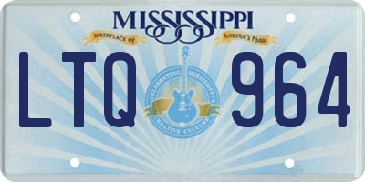 MS license plate LTQ964