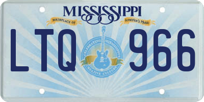 MS license plate LTQ966