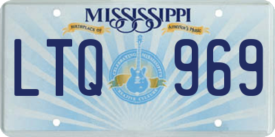 MS license plate LTQ969