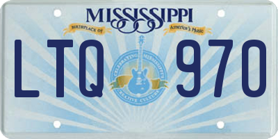 MS license plate LTQ970