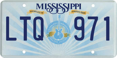 MS license plate LTQ971