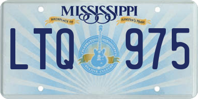 MS license plate LTQ975