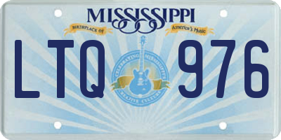 MS license plate LTQ976