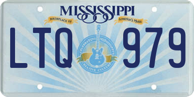 MS license plate LTQ979
