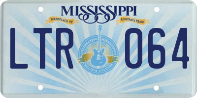 MS license plate LTR064