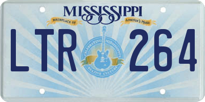 MS license plate LTR264