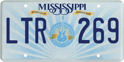 MS license plate LTR269