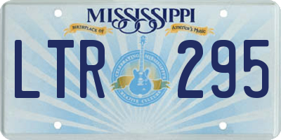 MS license plate LTR295