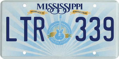 MS license plate LTR339