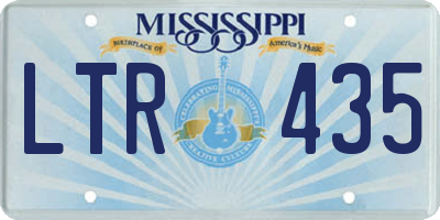 MS license plate LTR435