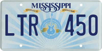 MS license plate LTR450