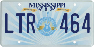 MS license plate LTR464