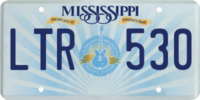 MS license plate LTR530