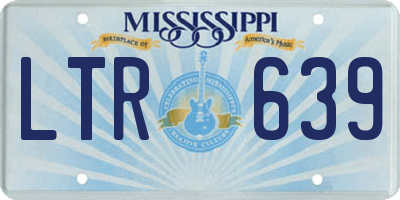 MS license plate LTR639