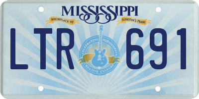 MS license plate LTR691