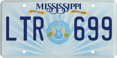 MS license plate LTR699