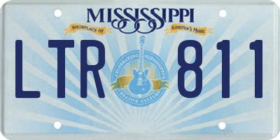 MS license plate LTR811