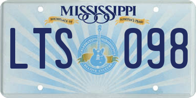 MS license plate LTS098