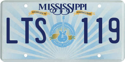 MS license plate LTS119